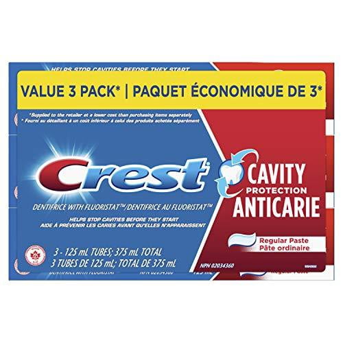 Crest Plus Cavity Protection Toothpaste, Regular Paste,Value Pack ...