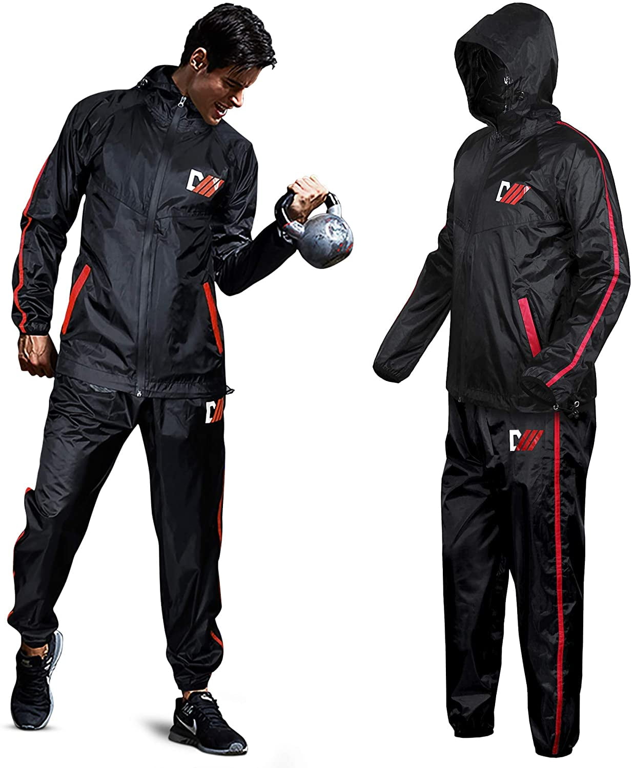 DMoose Fitness Sauna Suit for Men and Women, Sweat Suit for Weight Loss