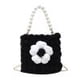 thumbnail image 5 of Bolsa DIY Hit Color Flower Ball de hombro Mujer Cadena de perlas (Negro) Ehuebsd Para Estrenar, 5 of 9
