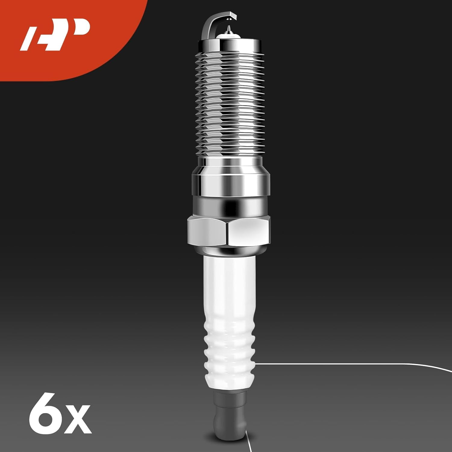 A-Premium Set of 6 Ignition Coil Pack and Iridium Spark Plugs Compatible with Ford F-150 F150, Explorer, Transit-150, Taurus, Expedition, Flex, Police Interceptor Sedan & Lincoln Navigator, MKS, MKT