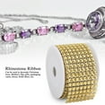 thumbnail image 6 of LYUMO 3PCS Rhinestone Mesh Roll Shiny Diamond Wrap Ribbon Trim DIY Hand Made Decoration,Clothes Decoration,RhinestoneTrim, 6 of 8
