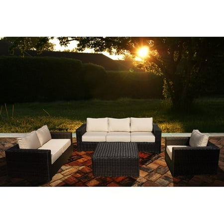 Teva Furniture Santa Monica 4 Piece Sofa Set With Sunbrella Cushions