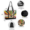 thumbnail image 2 of FORMRS Canvas Laptop Tote Bag for Women with 15.6" Computer Compartments Shoulder Handbag, Colorful Cat, 2 of 7