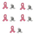 thumbnail image 1 of 10 pines de solapa para concienciar sobre el cáncer de mama, pines de lazo rosa, pines de solapa con lazo de esperanza para reconocimiento de organizaciones benéficas, eventos públicos, 1 of 5