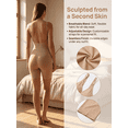 thumbnail image 4 of QSAWXQZ Women's Open Back Bodysuit Shapewear V Neck Adjustable Spaghetti Straps Sleeveless Full Body Shaper Tummy Control 3XL, 4 of 9