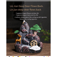 thumbnail image 4 of High Mountain Flowing Waterfall Backflow Incense Burner Home Fragrance Diffuser Incense Burner Decoration,E, 4 of 10