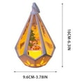 thumbnail image 3 of Danhjin Battery Operated Flameless Lantern, Luminous Portable Night Lanterns for Christmas Home Indoor Outdoor Window Festival Party Wedding Decoration, 3.78*3.78*6.3in, 3 of 6