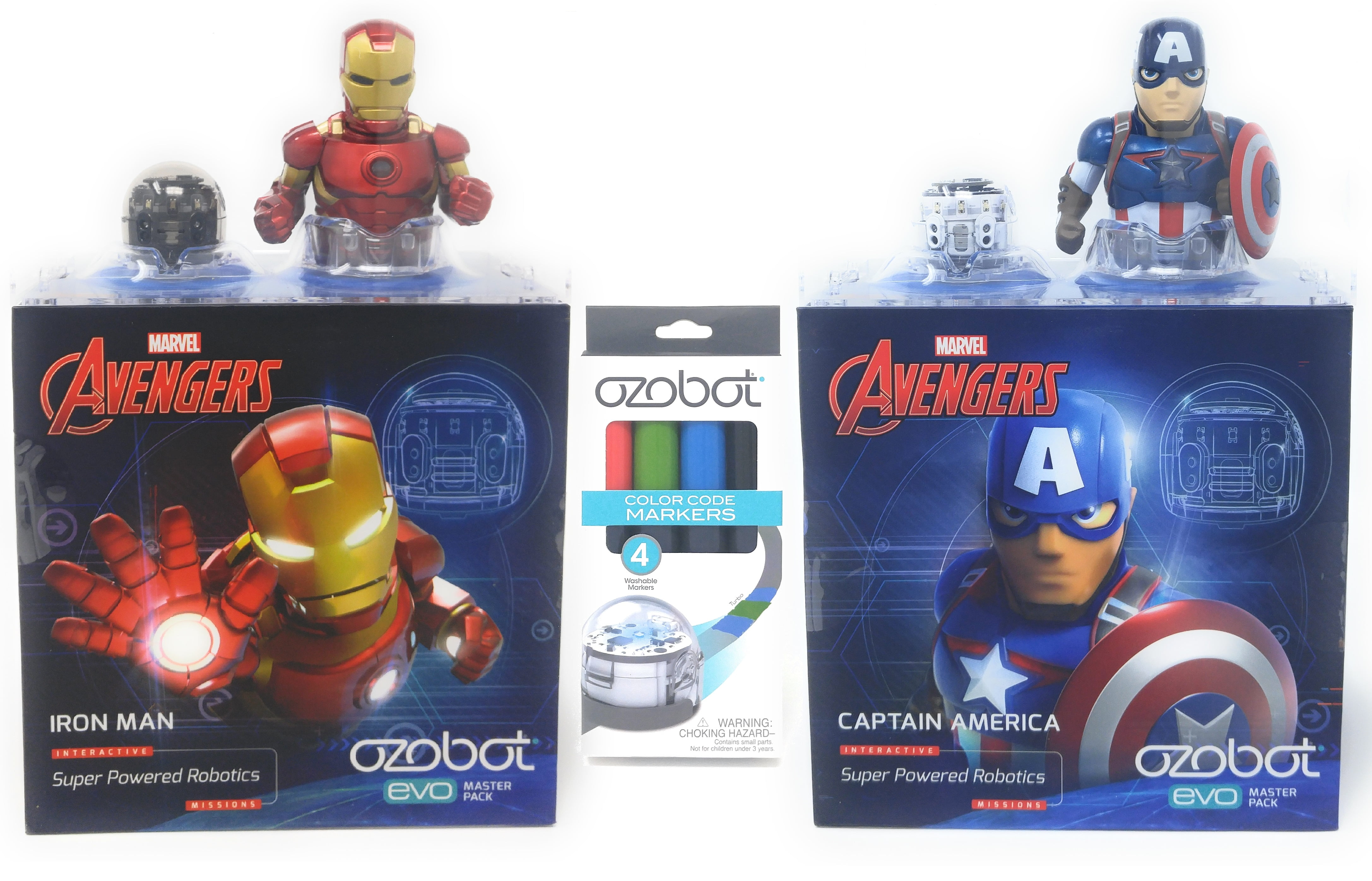 EVO 040101 ozobot Captain America Super Powered Robotics Master Pack for sale online 