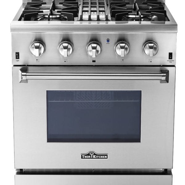 Thor Kitchen 30" Professional Free Standing Dual Fuel Range, Stainless