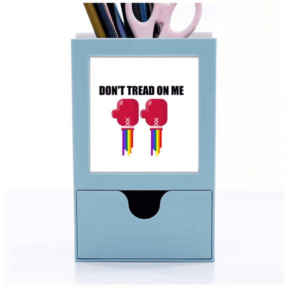 Dont Tread On Me Art Deco Fashion Desk Supplies Organizer Pen Holder Card