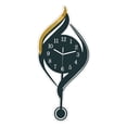 thumbnail image 4 of Reloj de pared para sala de estar, con números arábigos, moderno, sencillo, decorativo, para dormitorio, casa, hotel, decoración del hogar. Negro, 4 of 8