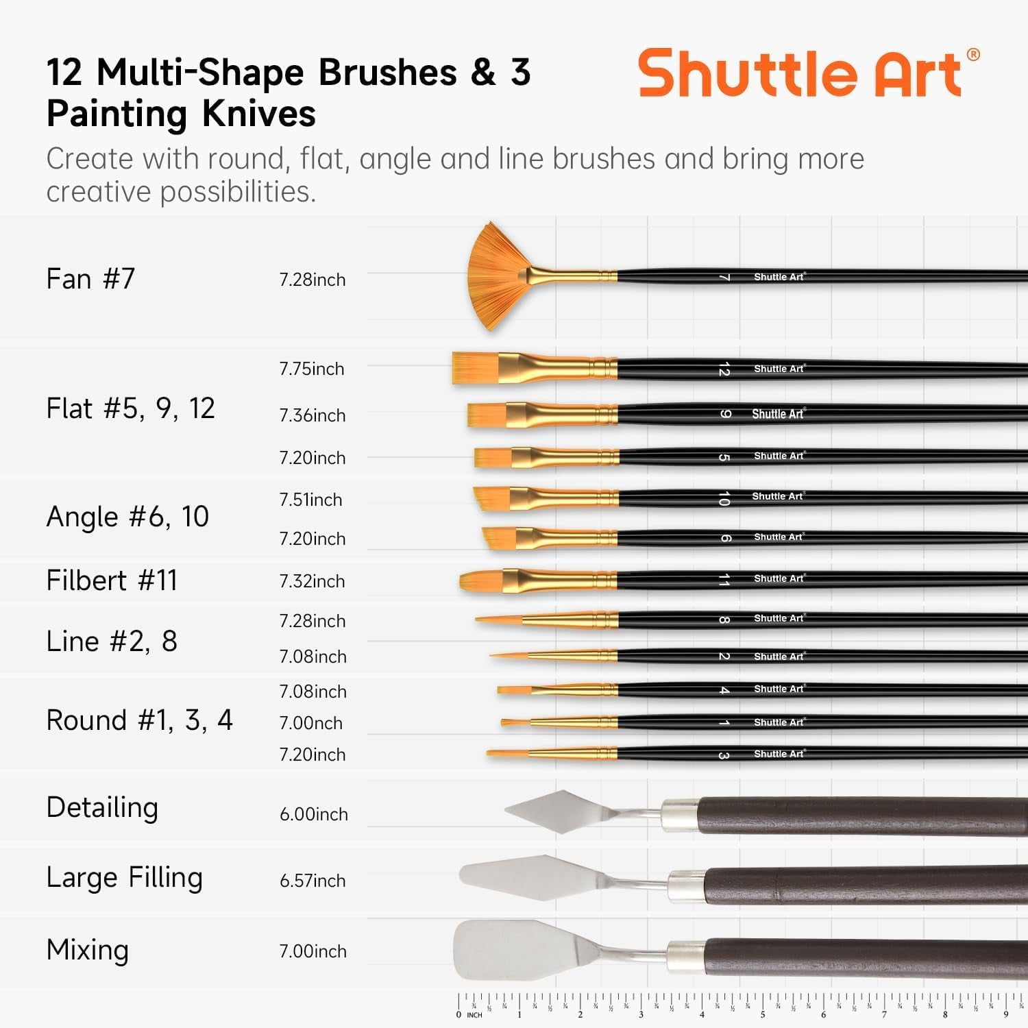 Shuttle Art 54 Pack Acrylic Paint Set, Acrylic Painting Set with 30 Colors Acrylic Paint, Wooden Easel, Painting Canvas, Paint Brushes, Palette, Art Painting Supplies for Adults Beginner Artists
