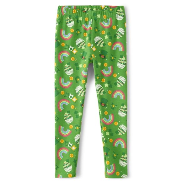 Leggins Gymboree con forma de trébol para el Día de San Patricio para niños pequeños de 4 años