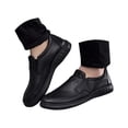 thumbnail image 3 of TIREOW Men's Leather Dress Walking Slip-on Shoes Comfortable Orthopedic Plantar Fasciitis Classic Lightweight Oxfords with Arch Support Business Loafers Footwear, 3 of 8