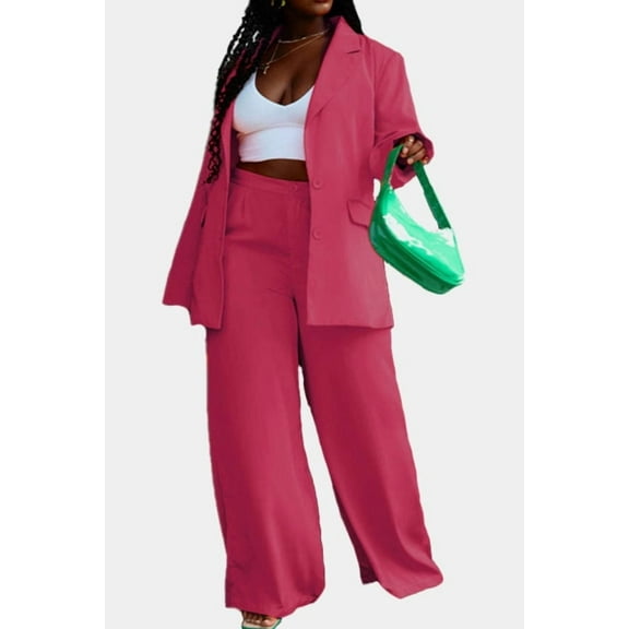 The Girls Club Pink Blazer Pants Set
