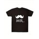 thumbnail image 2 of Couple Front Print T-shirt Mr & Mrs Graphic Tee Summer Casual Tee Top for Boyfriend Girlfriend Tee For Adult, Men, Women, Teen, Teenager, Adolescent, Youth., 2 of 6