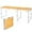 Yellow, variant on PINDEE 4ft Portable Folding Camping Table, Outdoor Waterproof Adjustable Height Table, Aluminum Lightweight Suitcase Foldable Table for Picnic BBQ Beach Dining