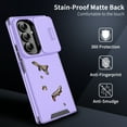 thumbnail image 6 of Decase for Samsung Galaxy Z Fold 6 5G 2024 Case with Slide Lens Cover, Rugged Hard PC + TPU Bumper Hybrid Cover ,Military Grade Shockproof Hard PC Phone Case for Samsung Z Fold 6 5G,Purple, 6 of 7