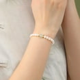 thumbnail image 2 of Pulsera de perlas naturales de agua dulce para mujer con jade hetiano, 2 of 2