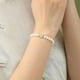 thumbnail image 2 of Pulsera de perlas naturales de agua dulce para mujer con jade hetiano, 2 of 2