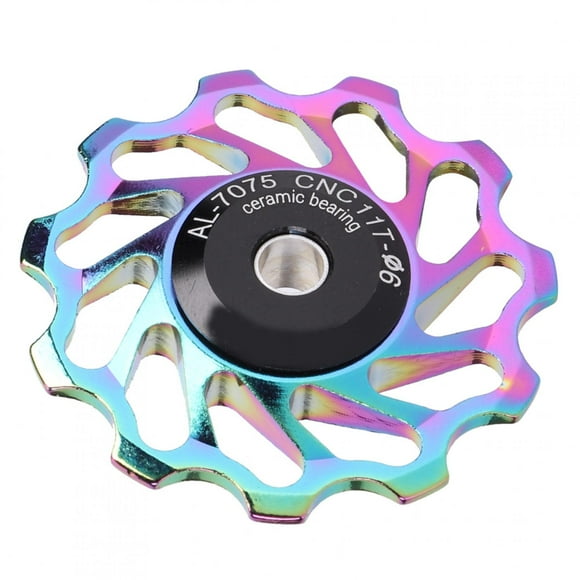 Aluminium Alloy Sturdy and Bicycle Rear Derailleur Pulley, Mountain Bicycle Rear Derailleur Pulley Rear Derailleur Pulley, for Bicycle Cycling colorful-11T