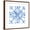 Brown Frame, variant on Art.com Tile Stencil IV Blue Art Print by Anne Tavoletti, 16" x 16"