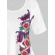 thumbnail image 4 of Talla grande Impresión floral con cordones de cordones. Rosegal Camisetas tallas grandes, 4 of 5