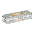 thumbnail image 2 of Plastic Pencil Box Large Capacity Pencil Boxes Clear Boxes with Snap-Tight Lid Stylish Office Supplies Storage Organizer Box Cow Skull and Moon Pattern, 2 of 7