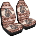 thumbnail image 3 of XYZCANDO Stylish 2-Pack Front Car Seat Covers with Horse Print - Durable Breathable All-Season Protection, 3 of 9