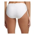 thumbnail image 2 of CALVIN KLEIN Women's White Stretch Lined Full Coverage Shirred Hipster Swimsuit Bottom L, 2 of 3