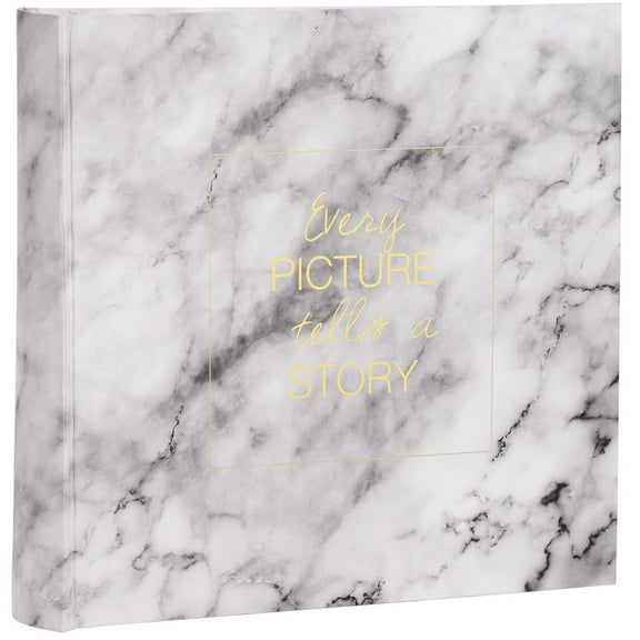 Home Essence Marble Foil Embossed Photo Album, 1 Each