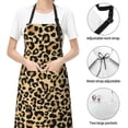 thumbnail image 6 of Lsque Leopard Print Waterproof Apron Chef Aprons for Men Heavy Duty Chemical Work Apron Extra Long Grilling Aprons with Adjustable Bib Apron, 6 of 9