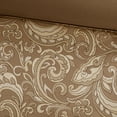 thumbnail image 5 of Regency Heights 8 Pieces Jacquard Comforter Set with Bedskirt and Decor Pillows, Cal King, Brown, 5 of 9