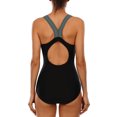 thumbnail image 2 of Beautyin Women's One Piece Athletic Racerback Swimsuit Slimming Bathing Suit, 2 of 5