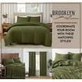 thumbnail image 5 of Brooklyn Loom Flax Linen 100% Linen Deep Pocket Olive Green 4-Piece Queen, All Season, Adult Size, OEKO-TEX Certified, 5 of 6