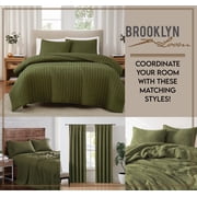 Brooklyn Loom Everyday Ribbed Sage 14 Piece Towel Set, Solid Textured, for Men and Women, Oeko-TEX Certified Confidence