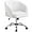 White, variant on CRXX Home Office Chair, Faux Leather Desk Chair, Modern Swivel Chair with Tufted Barrel Back, Rolling Wheels for Office,Study, Vanity, Bedroom White
