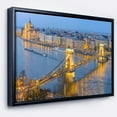 thumbnail image 2 of Design Art Chain Building And Parliament in Budapest Framed Canvas Art Print, 2 of 5