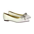 thumbnail image 4 of XY London Womens Blossom Bow Diamante Pointed Ballerina Flats, 4 of 4