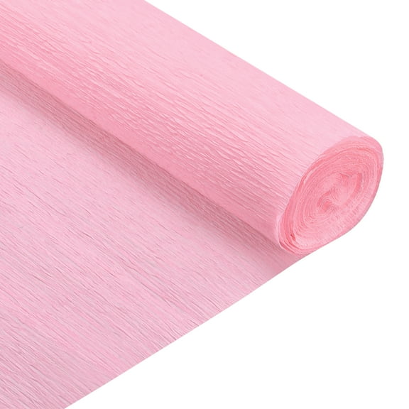 Uxcell Crepe Paper Roll Crepe Paper Various Decoration 6.9ft Long 20 inch Wide, Pink
