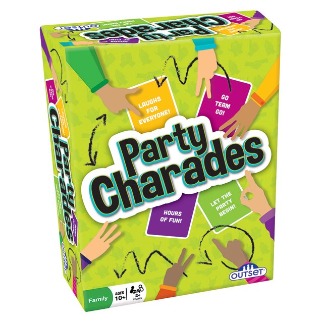 Outset Jeu de Cartes de Charades de Fête Média, 2+ Équipes, 10 Ans et Plus