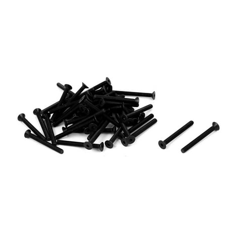 

M3x30mm 10.9 Carbon Steel Countersunk Head Hex Socket Screw Black 50pcs