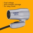 thumbnail image 3 of Conair 1875W Compact Folding Handle Hair Dryer, Travel Hair Dryer, Dual Voltage, 3 of 9