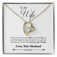 thumbnail image 4 of To My Wife Forever and Always From Husband Forever Necklace w Message Card, 4 of 20