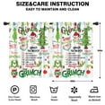 thumbnail image 2 of 2 Panels Print Pattern Nursery Curtains Boys Girls Kids Window Drapes for Living Bedroom Playroom Room Decor Rod Pocket 42x54Inch, 2 of 5
