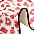 thumbnail image 6 of Dreamtimes Valentine Sweets Reddish Hallway Runner Rug 2'x6' Kitchen Rug with Rubber Backing Pink Heart Sweets Heart Non Slip Entryway Rug Runner Soft Area Rug for Hallway Bedroom Kitchen, 6 of 6