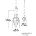 thumbnail image 3 of QQTDFG Fashion Jewelry Reiki Pendulum Pendant Healing Waterdrop Pendule Reiki Amulet-Rose Gold, 3 of 9