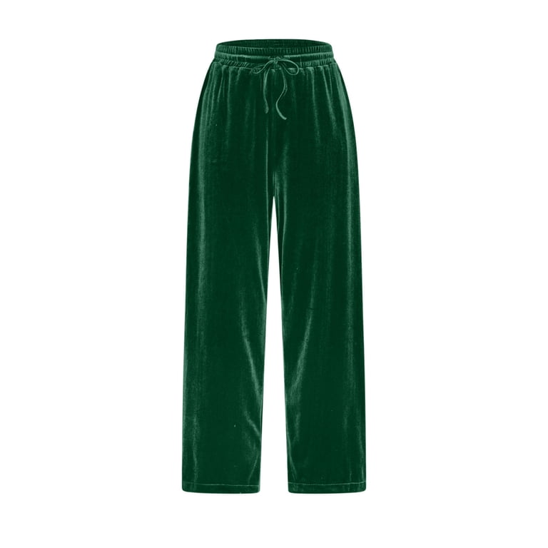 green velvet dress pants Canonbury Velvet Pants-Green Fir main image 0