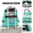 thumbnail image 4 of JIALIOU Mini Backpack Purse for Women Quilted Casual Daypack Small Travel Shoulder Bag, Cute Skeleton Dancing with Star, 4 of 7