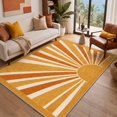 thumbnail image 2 of GENIMO 2'x3' Entryway Rug, Machine Washable Non Slip Low Pile Area Rug for Front Door Kitchen Bathroom, Warm Minimalist,Mustard Gold, 2 of 5